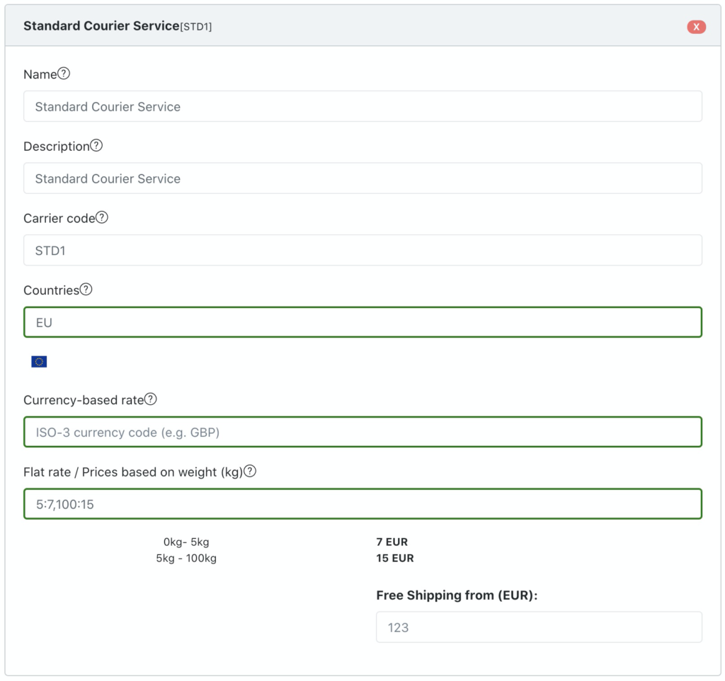 Multi Shipping Rates for Shopify: step 6